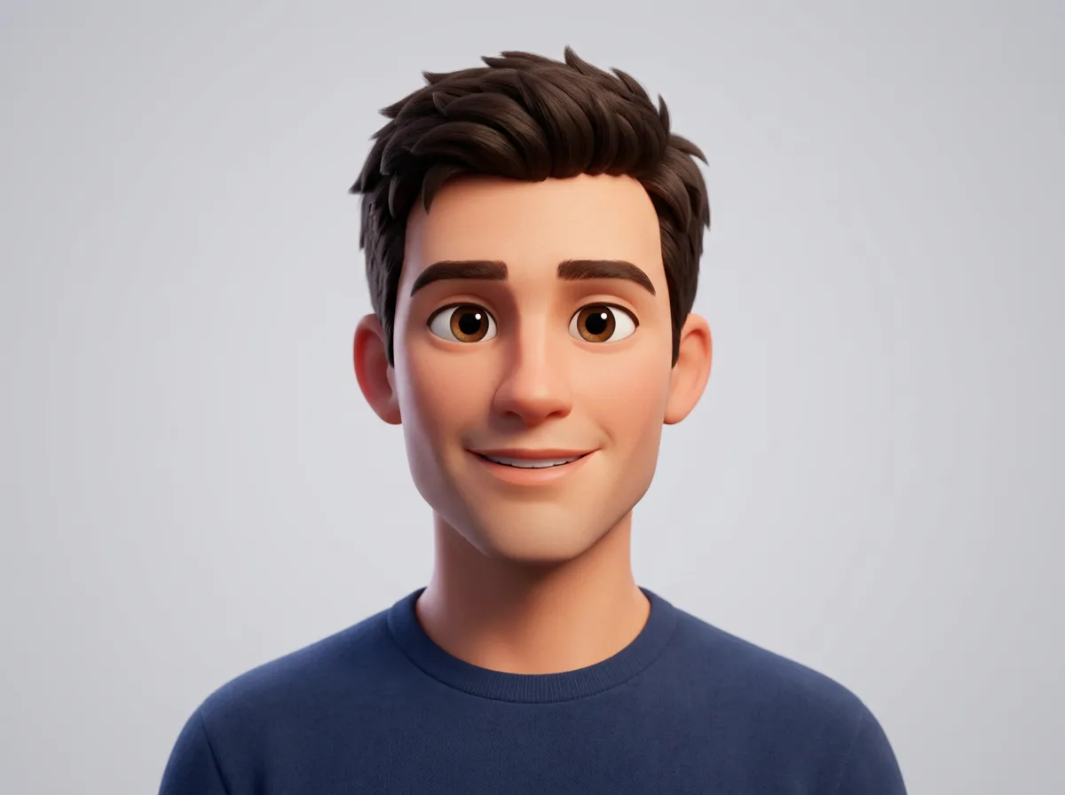 ИИ аватарка в стиле 3D персонажа Pixar по фото