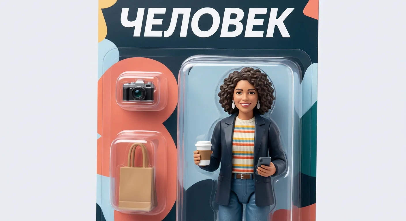 ИИ фигурка по фото - вы в виде коллекционной игрушки в блистере