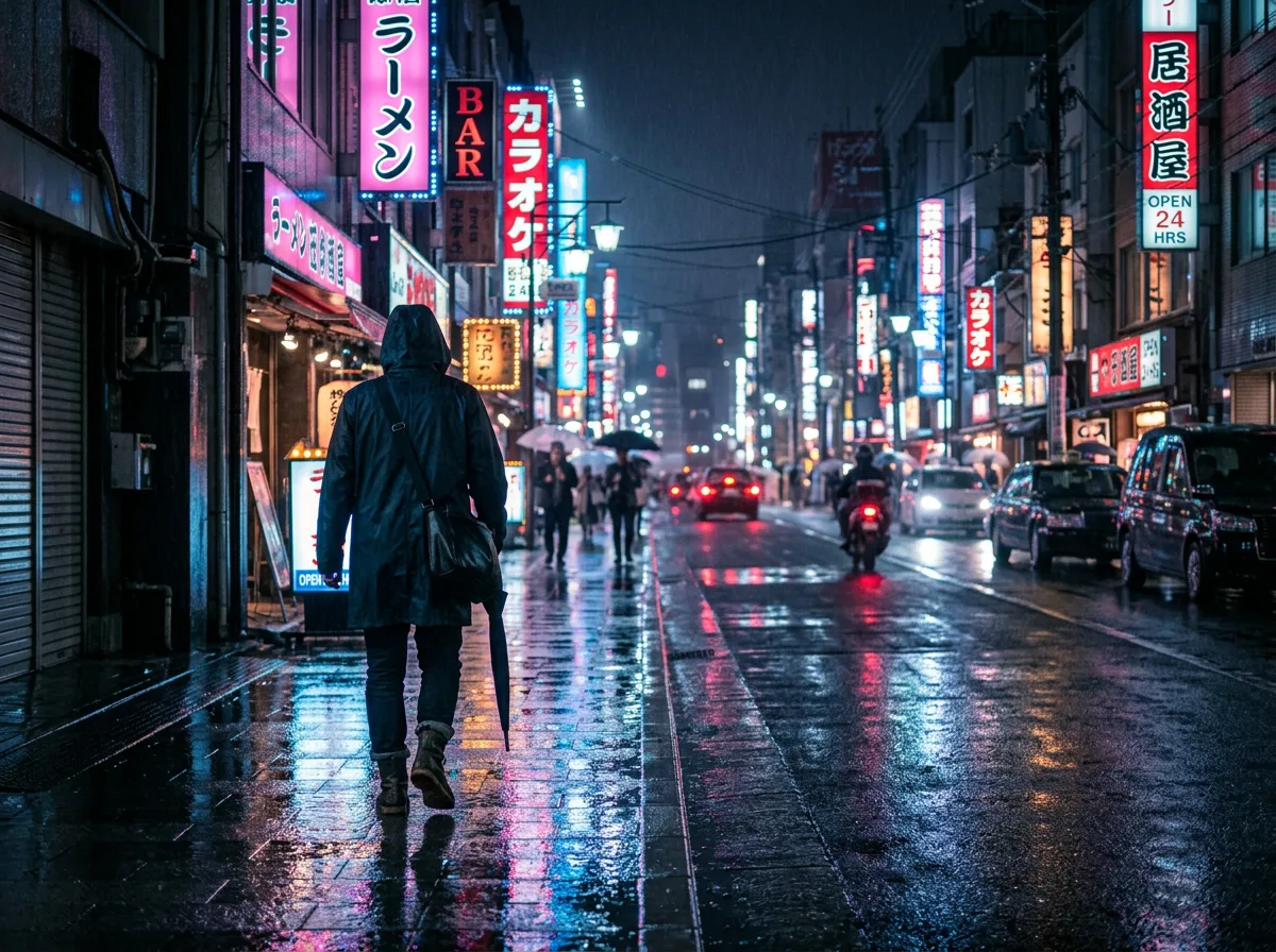 неоновые вывески фото ночного города