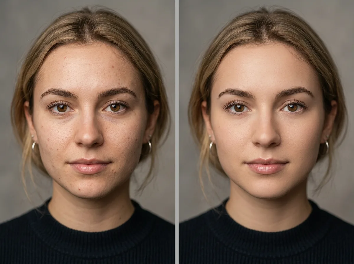 ИИ ретушь для фотографов - естественная кожа без эффекта пластика